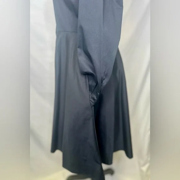 KATE SPADE Black Long-Sleeve Button-Up Pockets Dress; Wednesday Addams; Size 6 - Picture 6 of 8